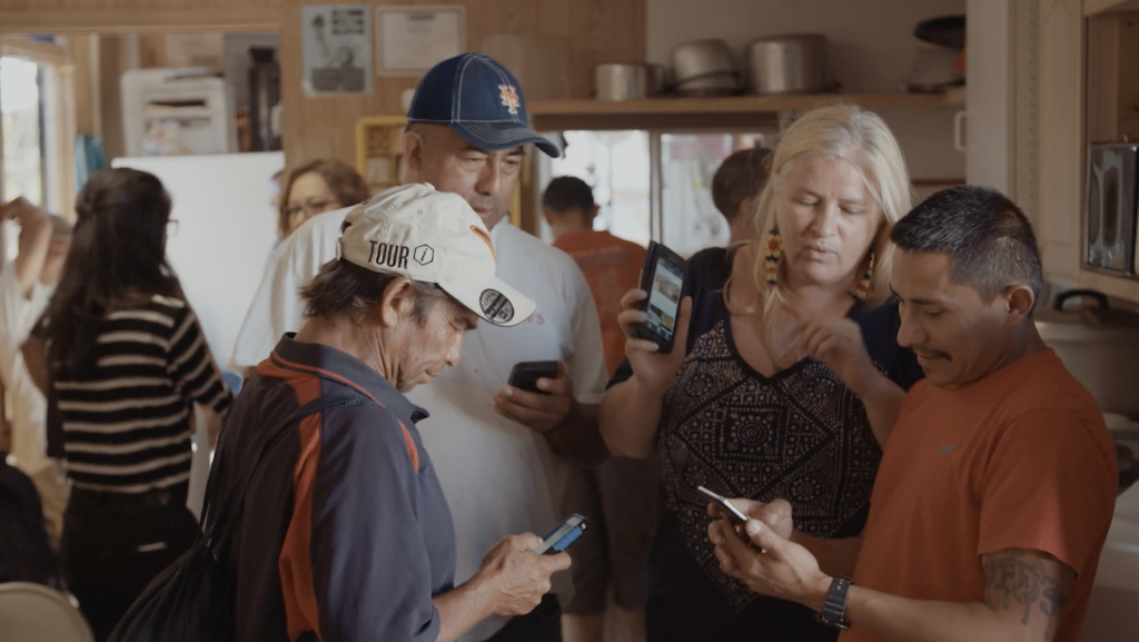 2015 ABOG Fellow Sol Aramendi and immigrant day laborers, artists, organizers, developers, and lawyers created a collaborative smartphone app to fight wage theft. Image: RAVA Films