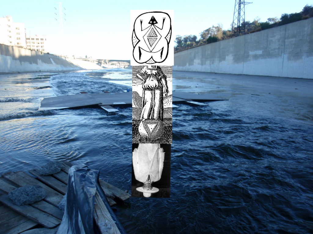 Eduardo Molinari, Confluencia 2: Los Angeles River, DOC AC/2016, collage.