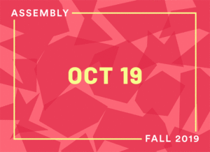 Event announcement for A Blade of Grass Fall 2019 Assembly on October 19th -- Tickets now on sale