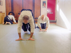 Students of all ranks participate in the ritual of cleaning the dojo
